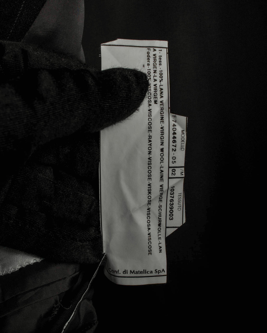 "ARMANI COLLEZIONI" Classic Italian tailoring stripe pattern set up