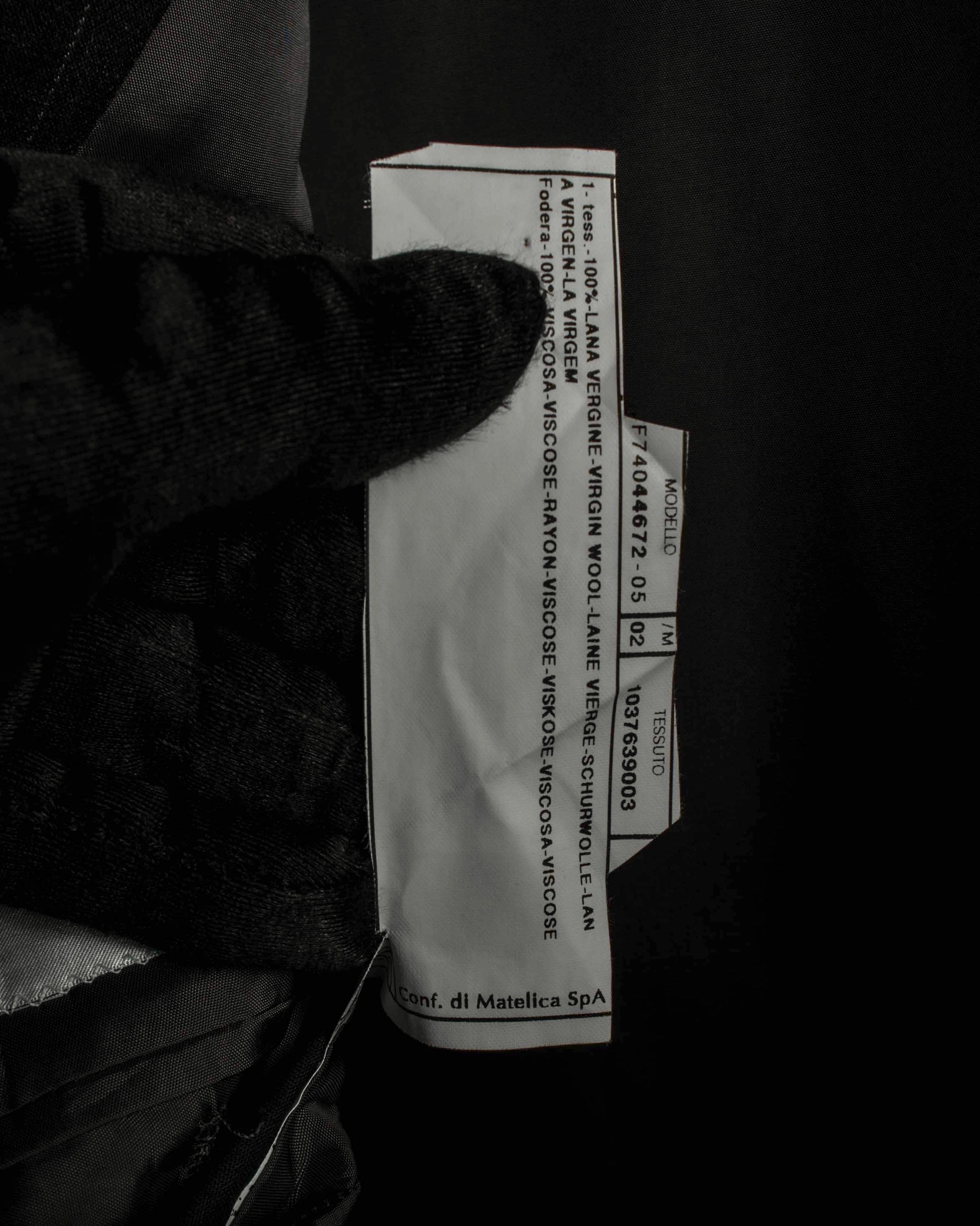 "ARMANI COLLEZIONI" Classic Italian tailoring stripe pattern set up