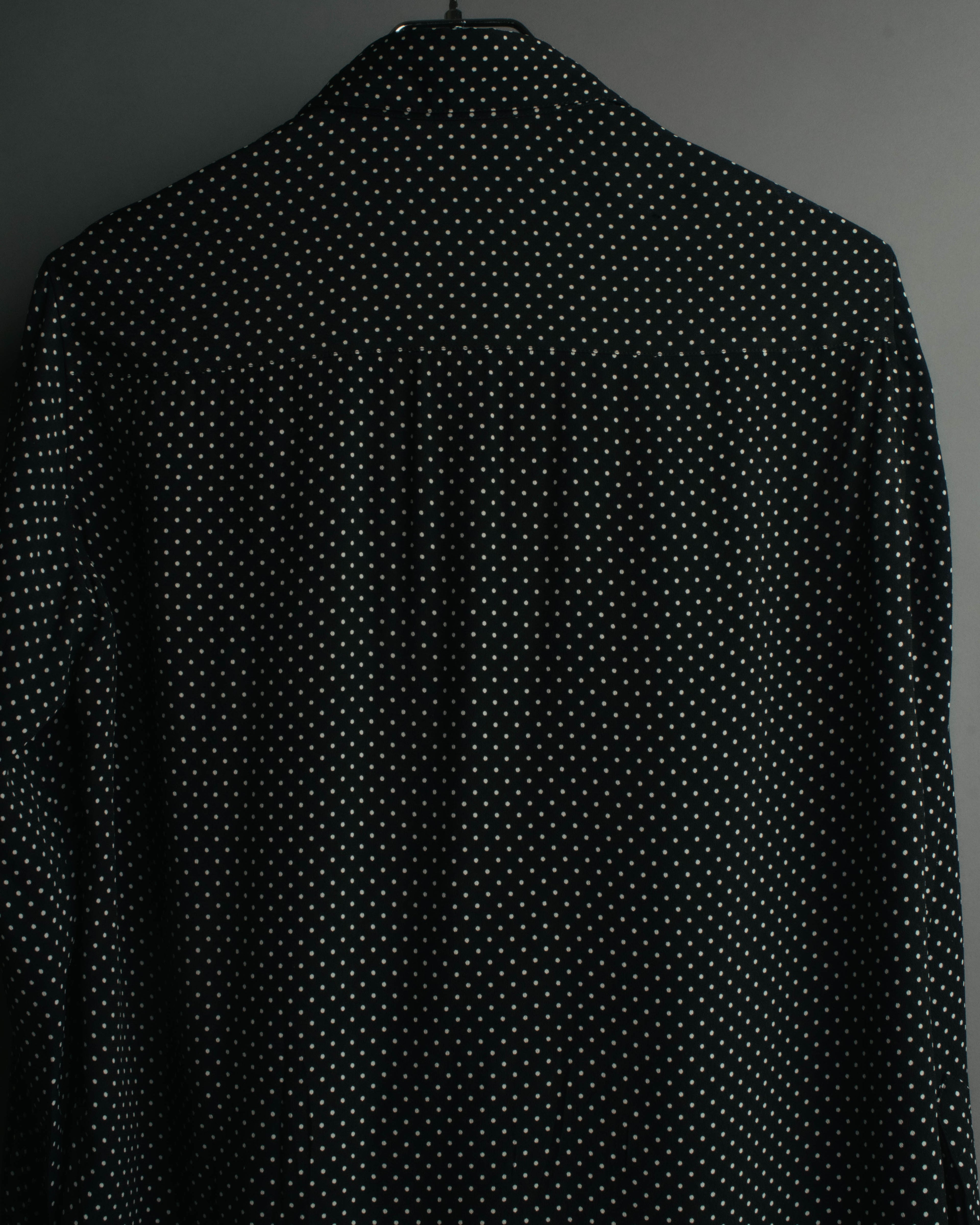 "CELINE" 2010's-2020's Polka dot viscose long sleeve shirt