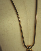 "Christian Dior" 1974 Sculptural black pendant necklace