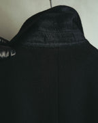 -SPECIAL- “VALENTINO” 2000’s Satin lapel single breasted wool coat