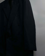 "YVES SAINT LAURENT" 00's shadow stripe pattern beautiful tailoring set up