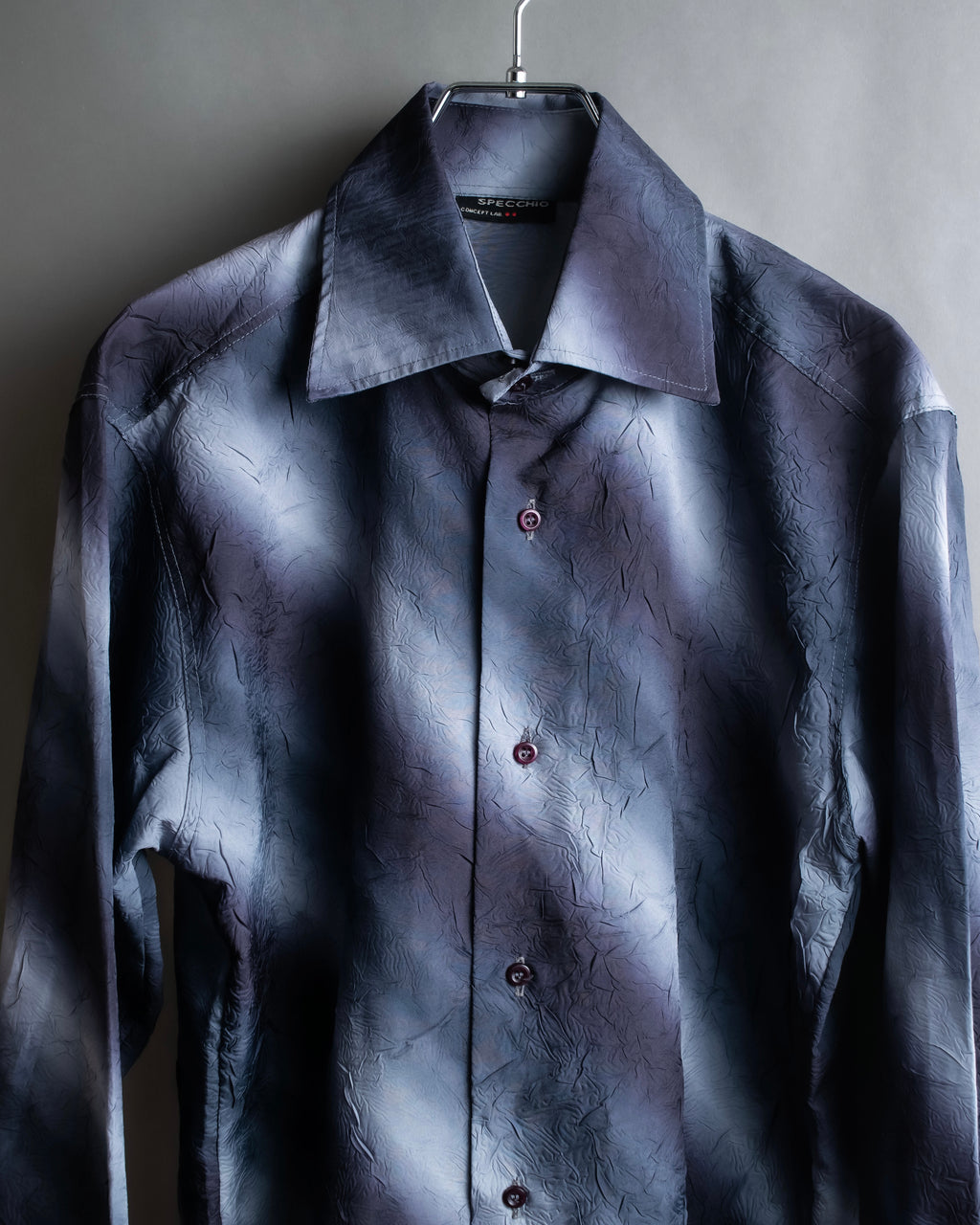 Vintage wrinkled unevenly dyed shirt