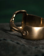 "GUCCI" 90’s-00’s Horsebit scarf ring