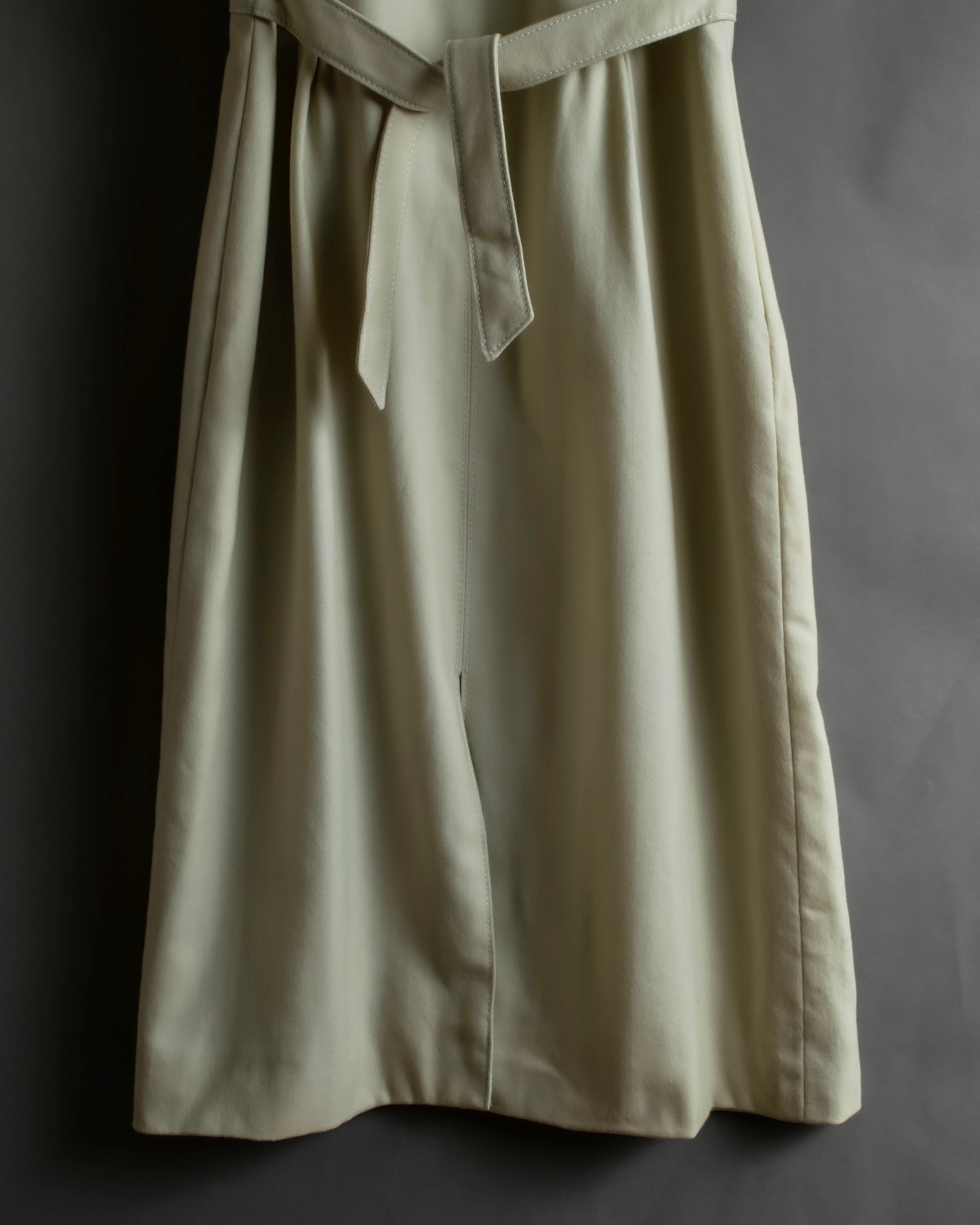 "VALENTINO" Belted design sleeveless long dress