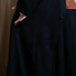 "Y's" Beautiful draping oversized long length soutien collar coat