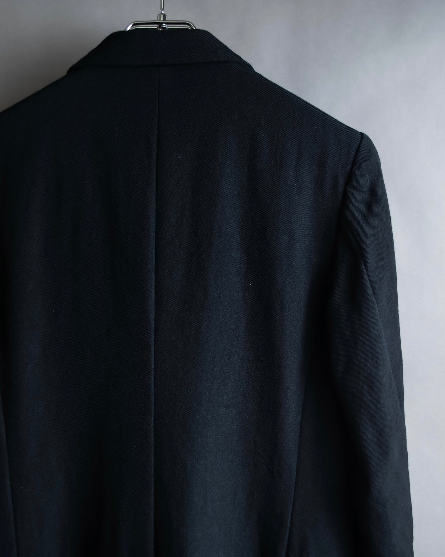 "COMME des GARCONS COMME des GARCONS" Peaked lapel double-breasted long tailored jacket