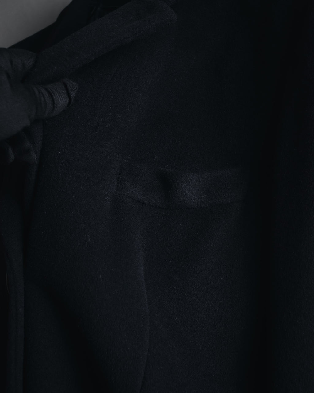 "GIORGIO ARMANI" 90’s Minimalist draped maxi long coat