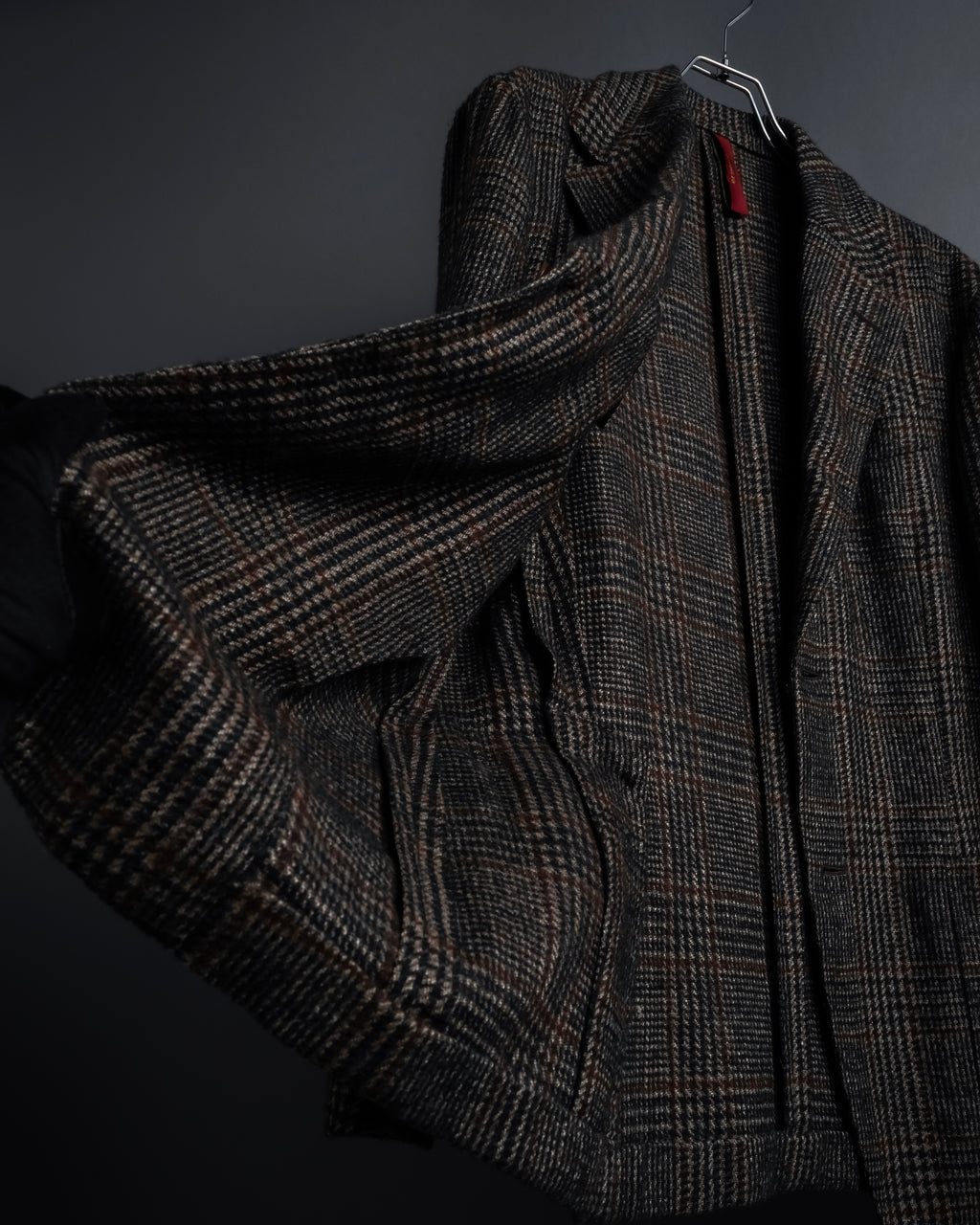 "Ernesto" Glen plaid flannel tailored jacket