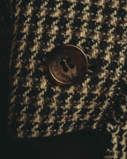 "BURBERRY LONDON" 00's-10's Fringed tweed blazer
