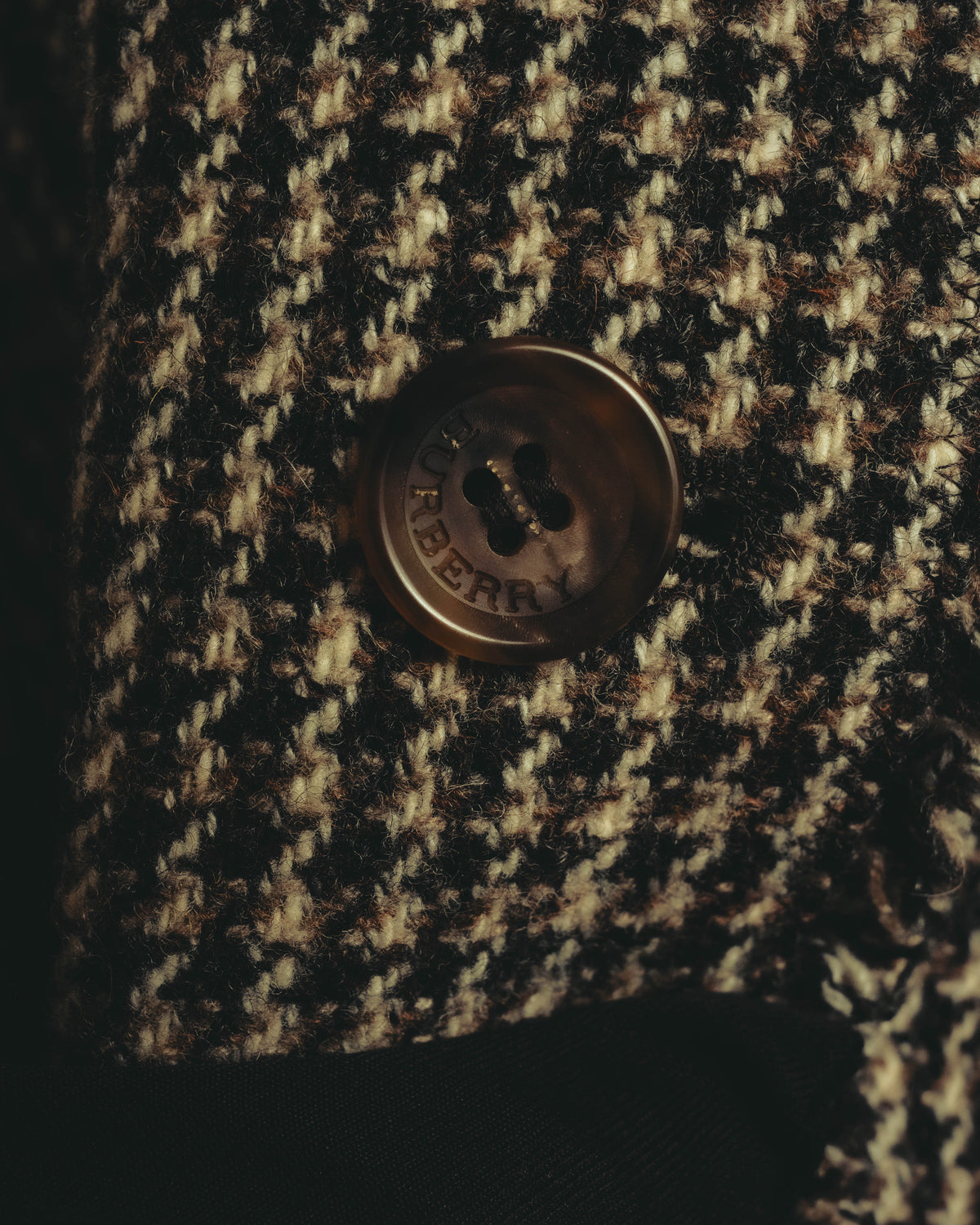 "BURBERRY LONDON" 00's-10's Fringed tweed blazer