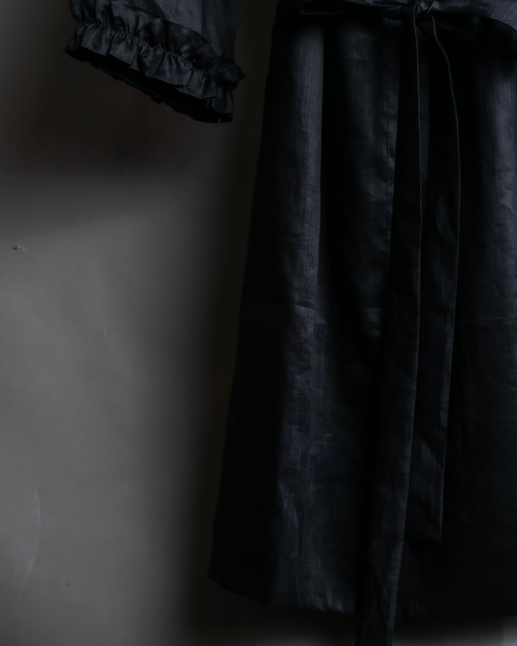 "S Max Mara" Tiered frill design belted dress