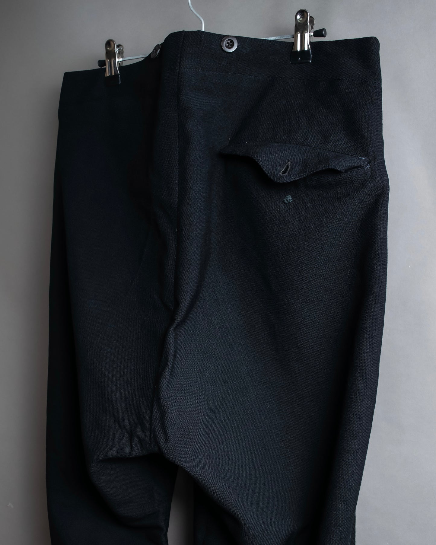 Vintage side line design wide tapered slacks