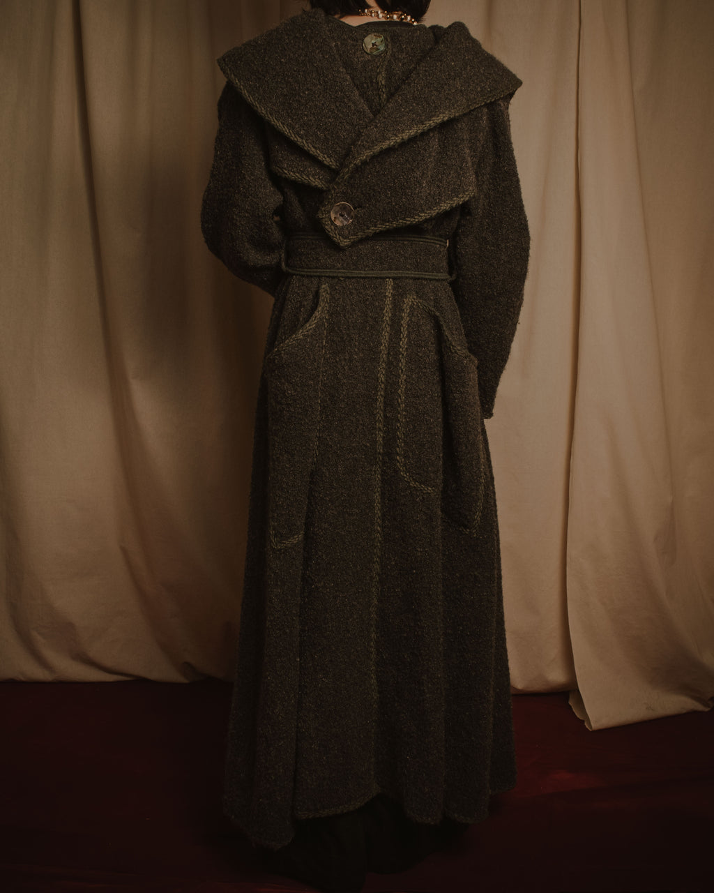 –SPECIAL– "FENDI"
Late 80s-early 90s oversized pile wool wrap coat