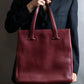 "Cartier" Jewelry ruby color leather tote bag