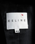-SPECIAL- "CELINE" 1997-04's Michael Kors period minimal detail long chester coat