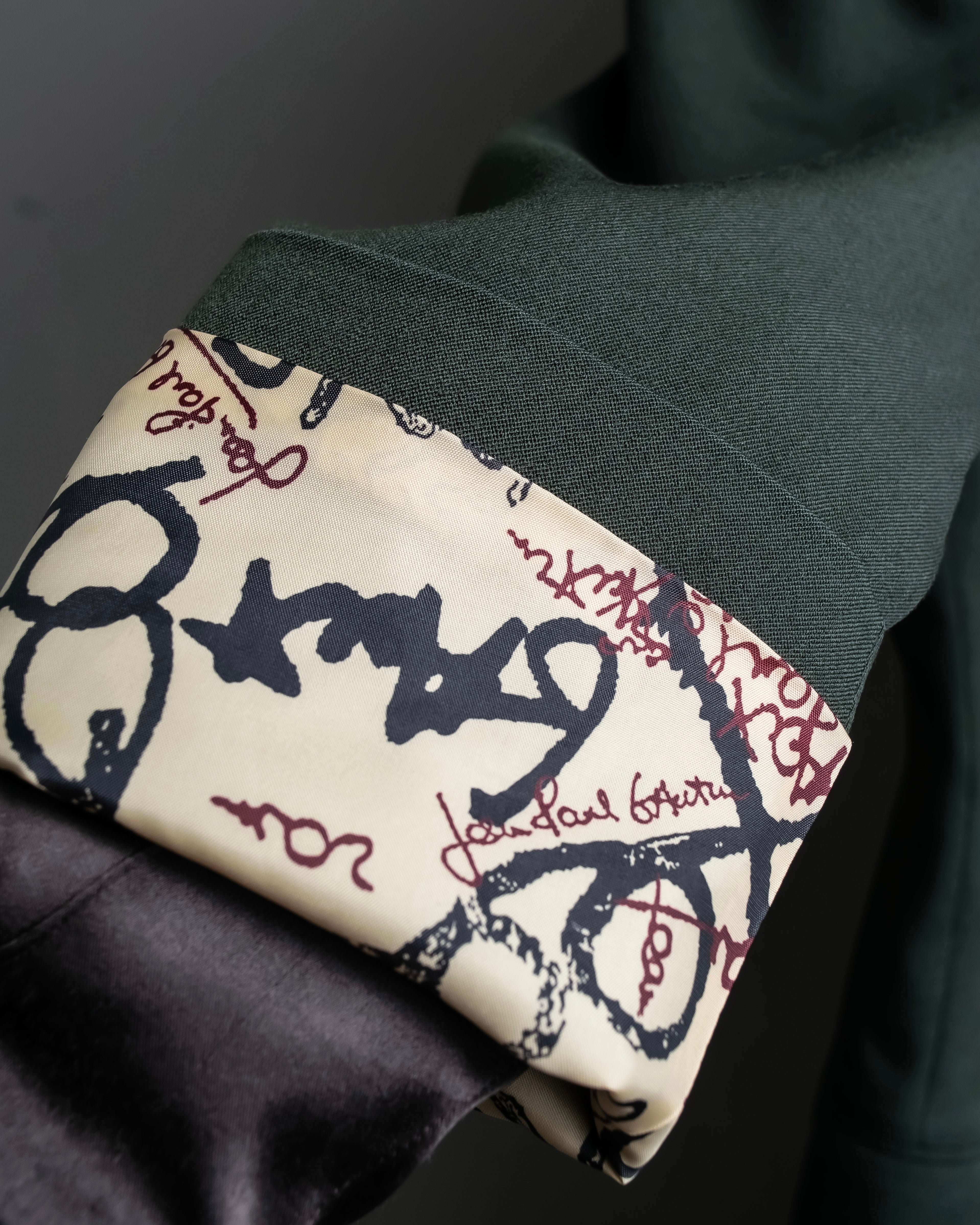 “Jean Paul Gautier” Patterned lining 8B double jacket set up