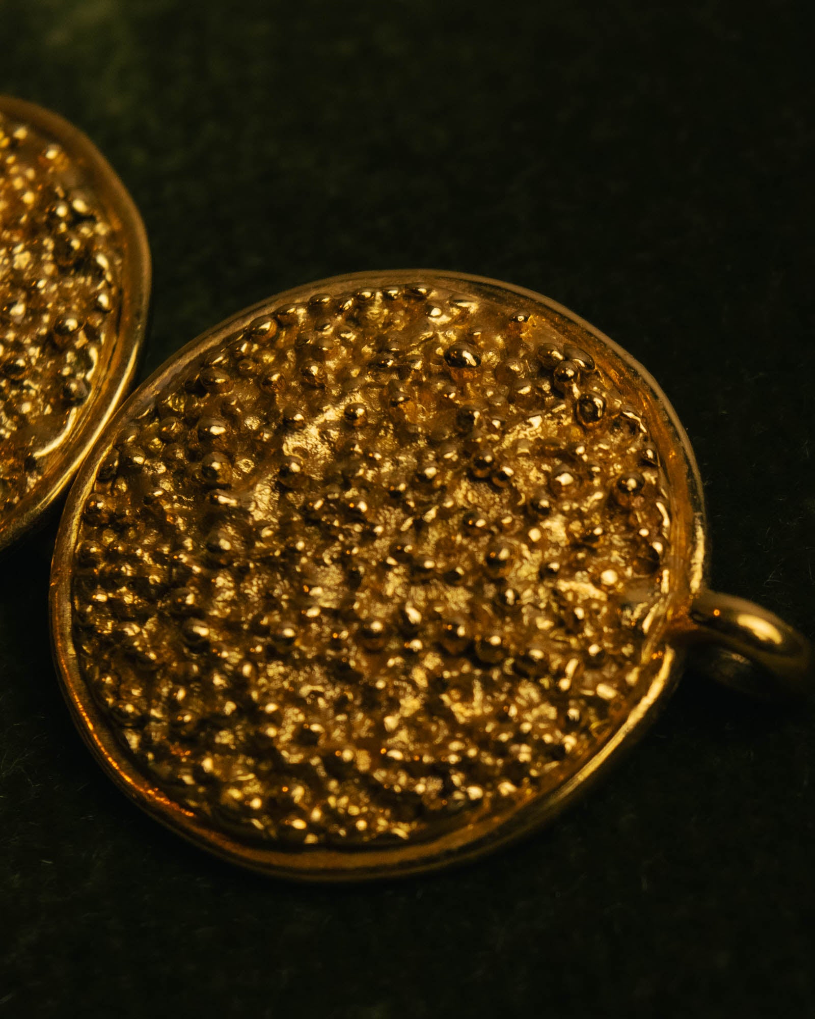 -SPECIAL- “YVES SAINT LAURENT” 80’s-90’s Lava texture statement bracelet