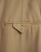 –SPECIAL– “HERMÈS” 90’s silk-lined wool wide trousers