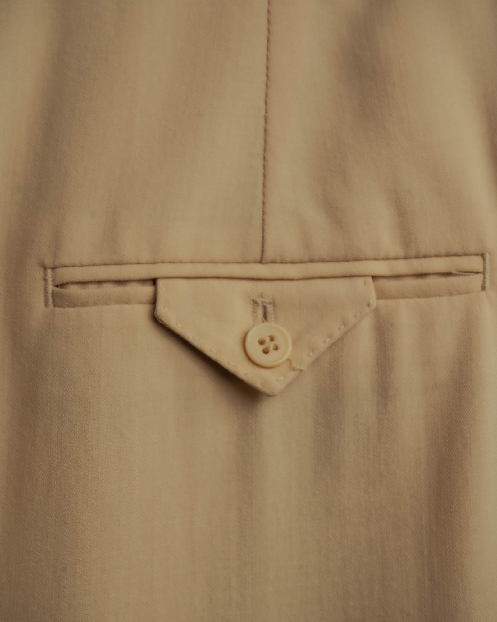 –SPECIAL– “HERMÈS” 90’s silk-lined wool wide trousers
