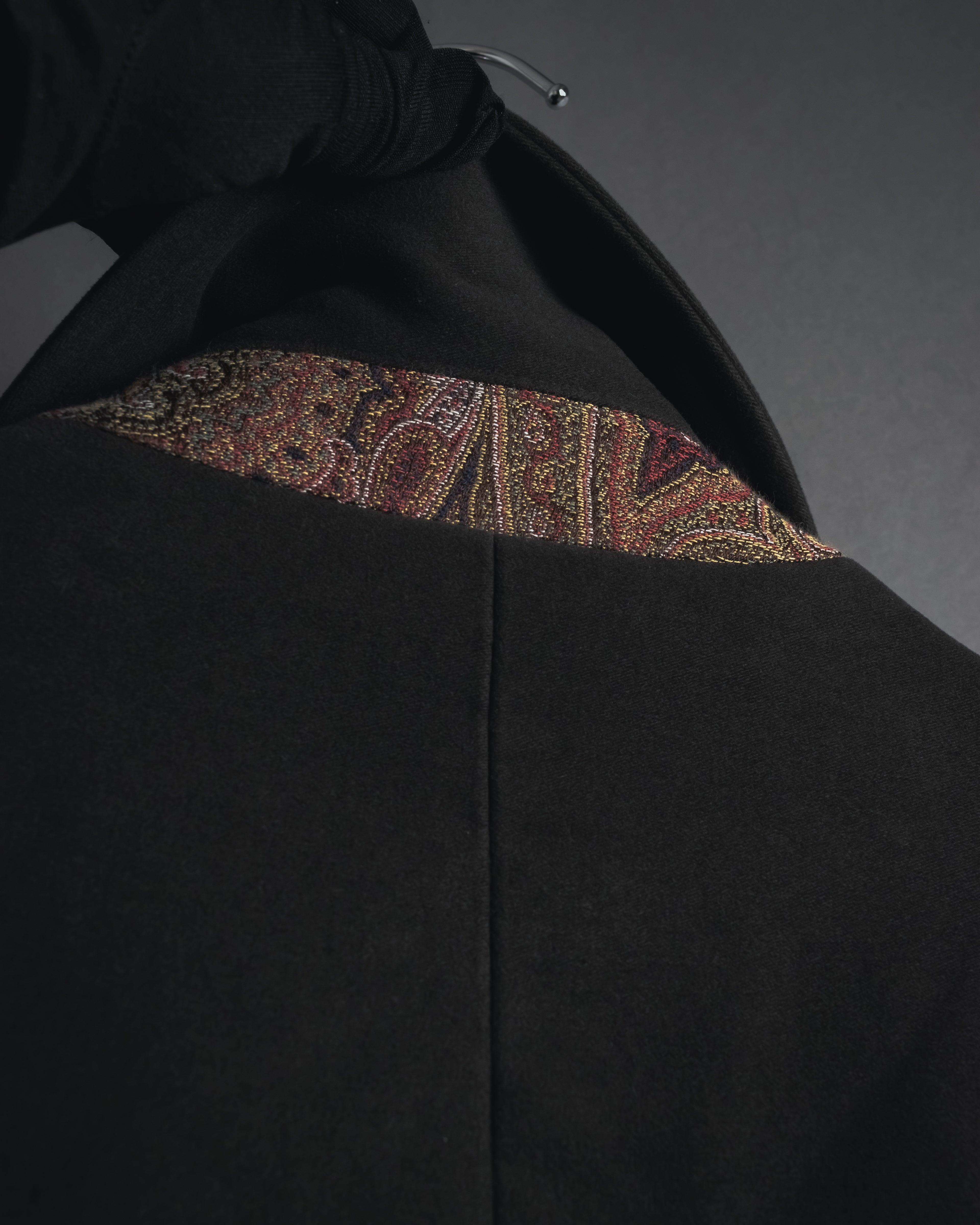 "ETRO" 08AW graphic-lined double-breasted coat