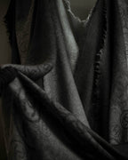 "CHANEL" Logo engraved design cashmere super large stole