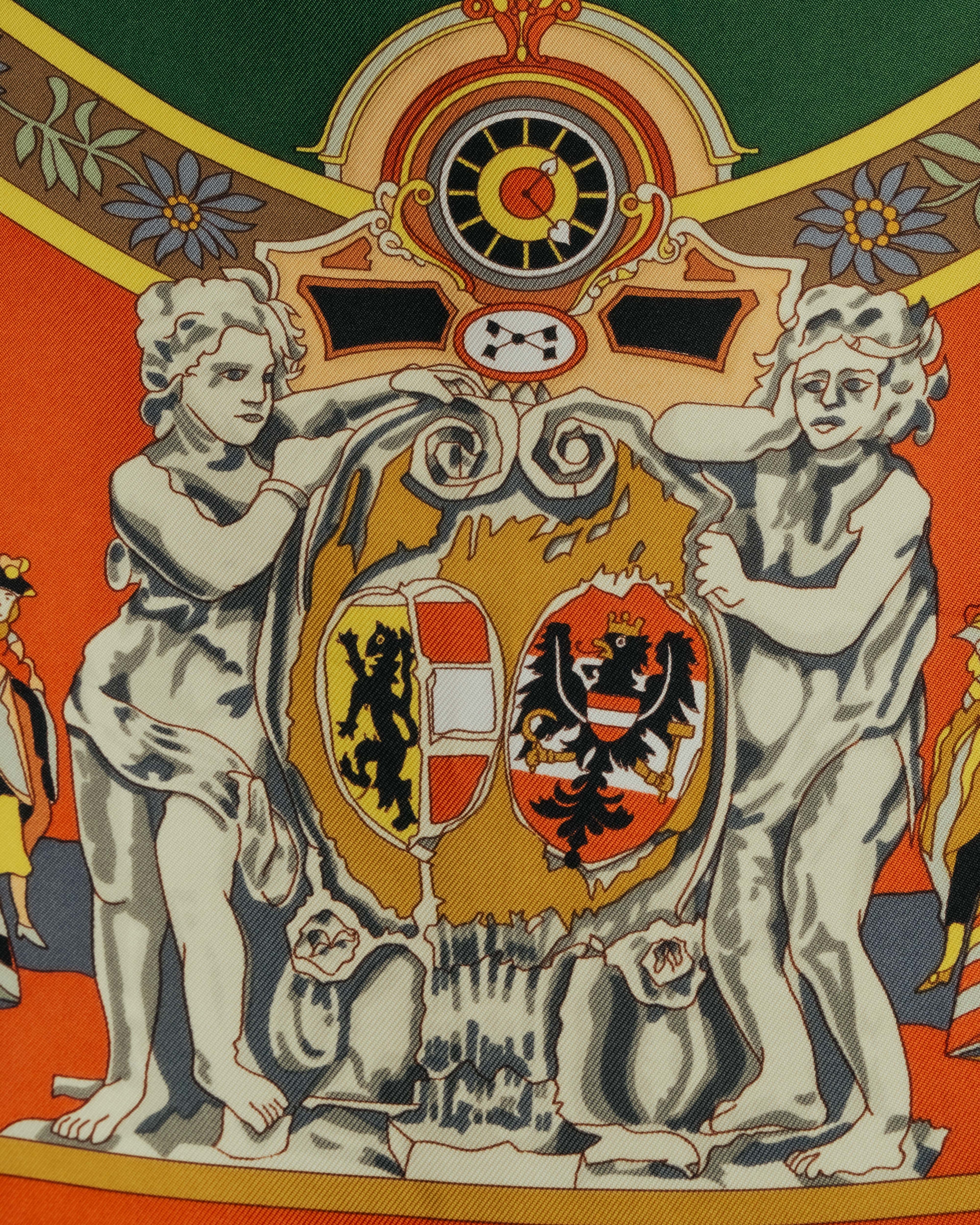 "Hermès" 90's-00's Classic printed silk scarf
