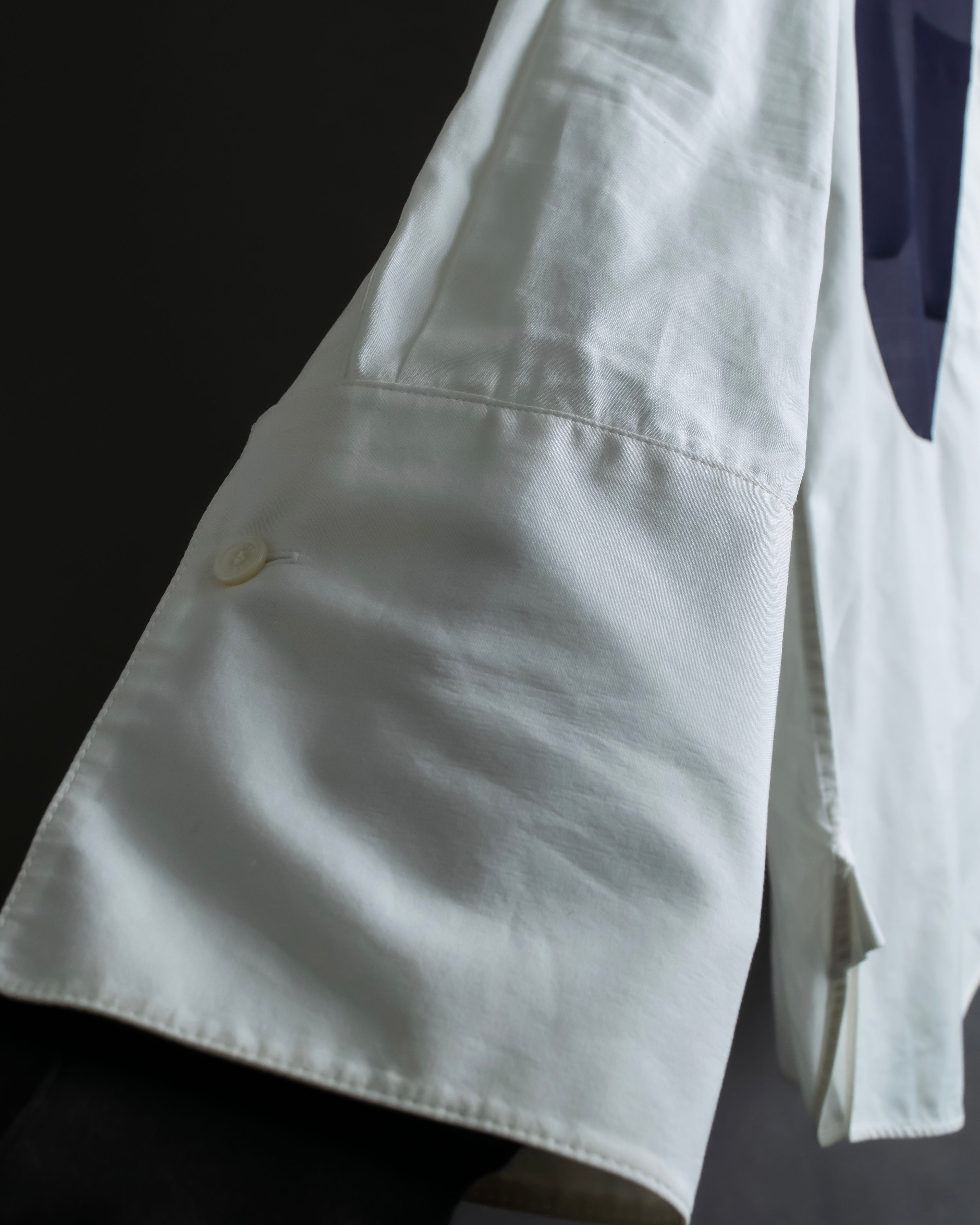 "CELINE" Combination color dress shirt