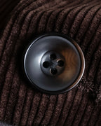 "Barbour" Wide ribbed corduroy maxi-length trench coat