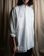 "JEAN PAUL GAULTIER" Cotton poplin stand-collar white shirt