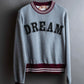 "Ｎ21 NUMERO VENTUNO" DREAM rhinestone design box silhouette
sweatshirt