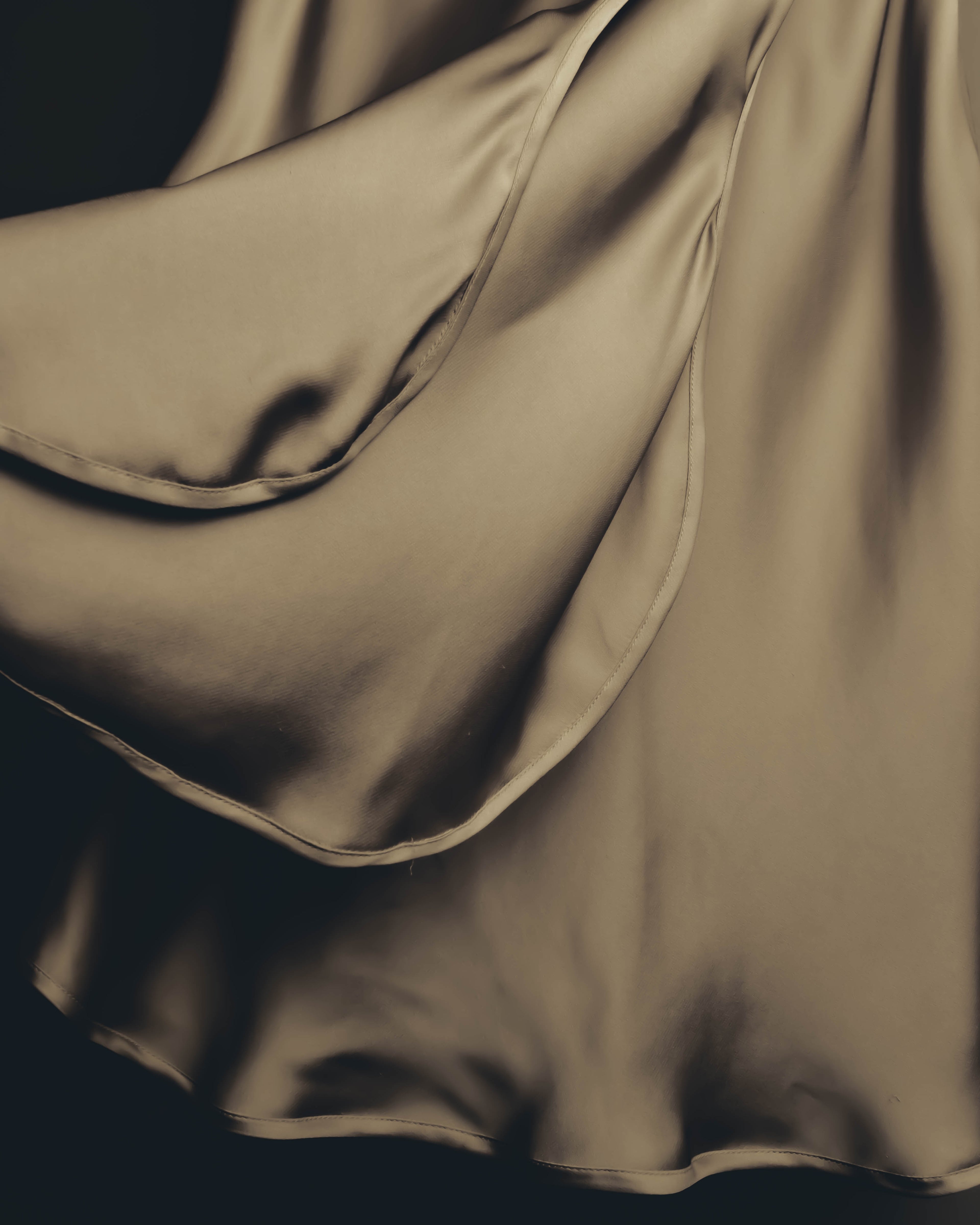 "GIORGIO ARMANI" 90's-00's Draped silk sleeveless top and skirt set