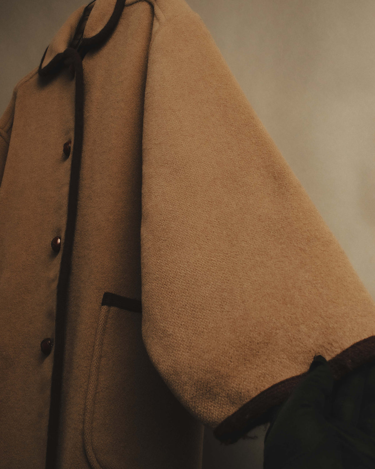 "Burberrys" 80's-90's Classic piped wool coat