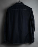 “BOTTEGA VENETA” 2010’s contrast stitch uniform cotton shirt