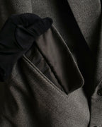 "Vintage heathered wool tailored jacket"