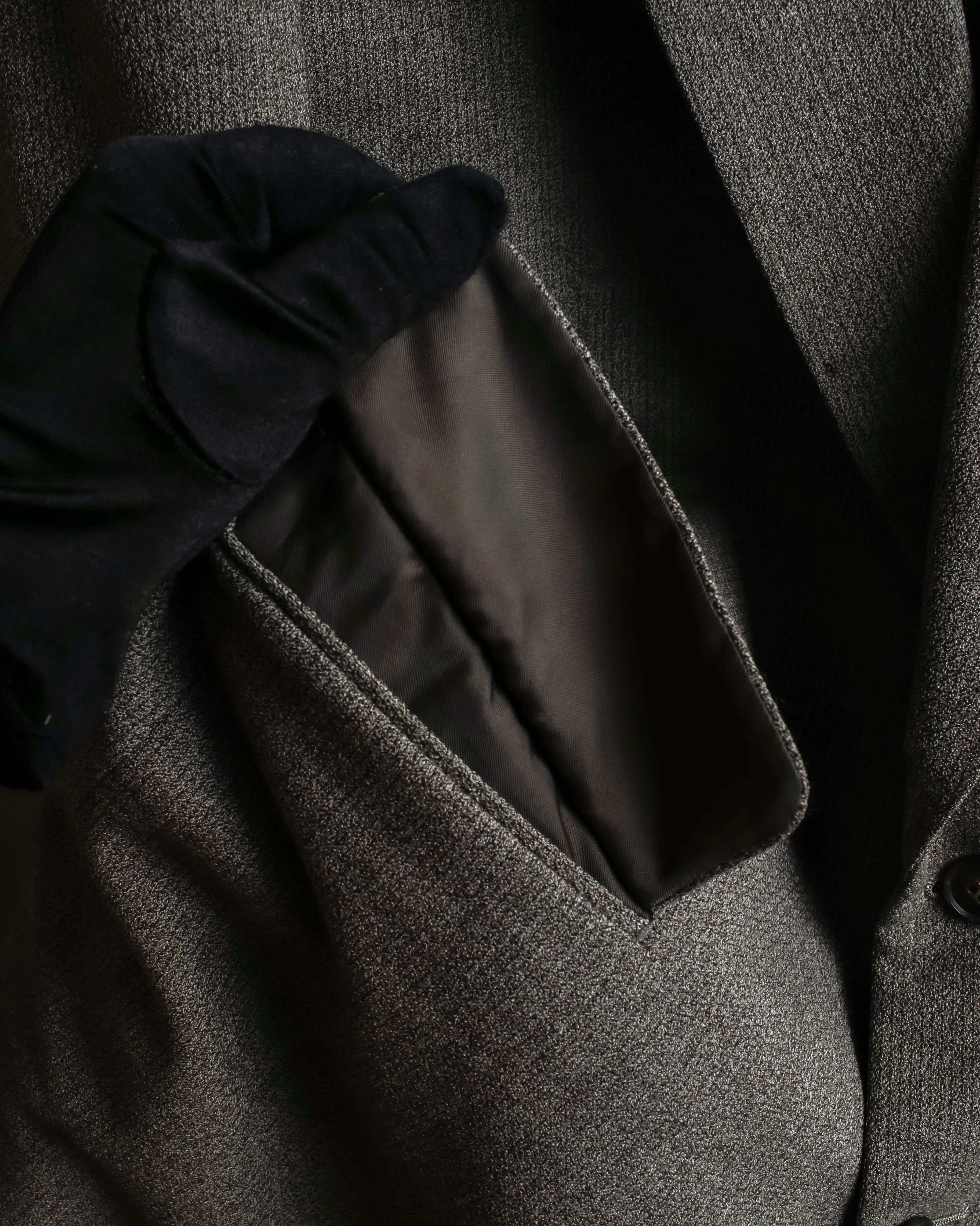 "Vintage heathered wool tailored jacket"