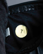 For lease "Christian Dior" Stud design metal plate docking leather gloves