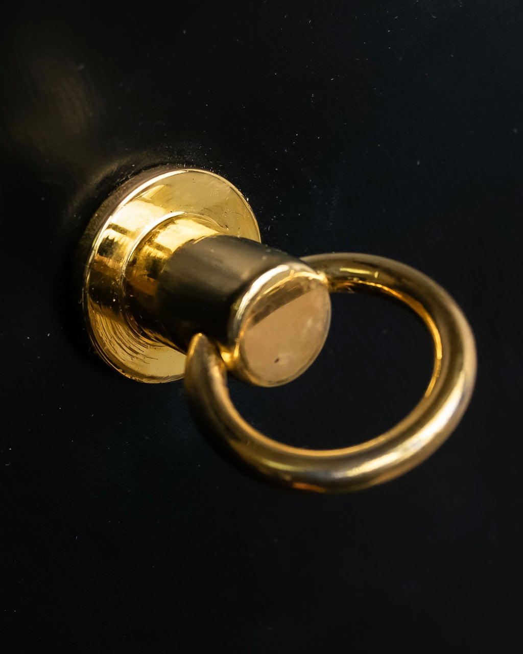 "CELINE" Ringlock design leather hand bag