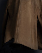 "CELINE" Relaxing design suede leather jacket