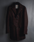 "BOB" Brushed wool single-breasted coat