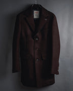 "BOB" Brushed wool single-breasted coat