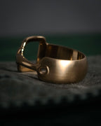 "GUCCI" 90’s-00’s Horsebit scarf ring