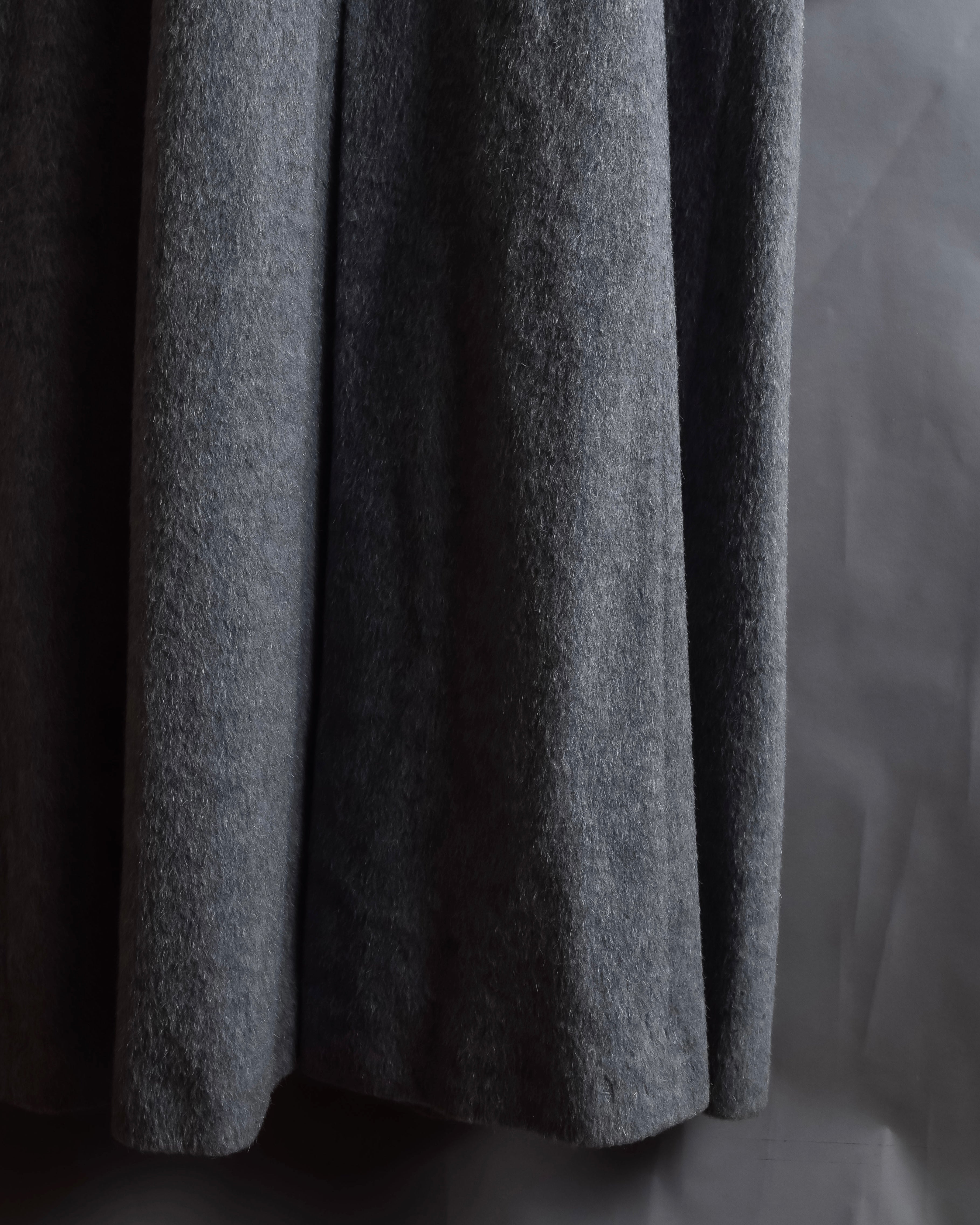 "BALENCIAGA" Alpaca blend maxi length shaped chester coat