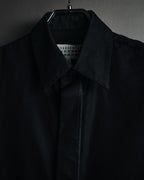 "Maison Margiela" 2017SS minimal fly-front shirt