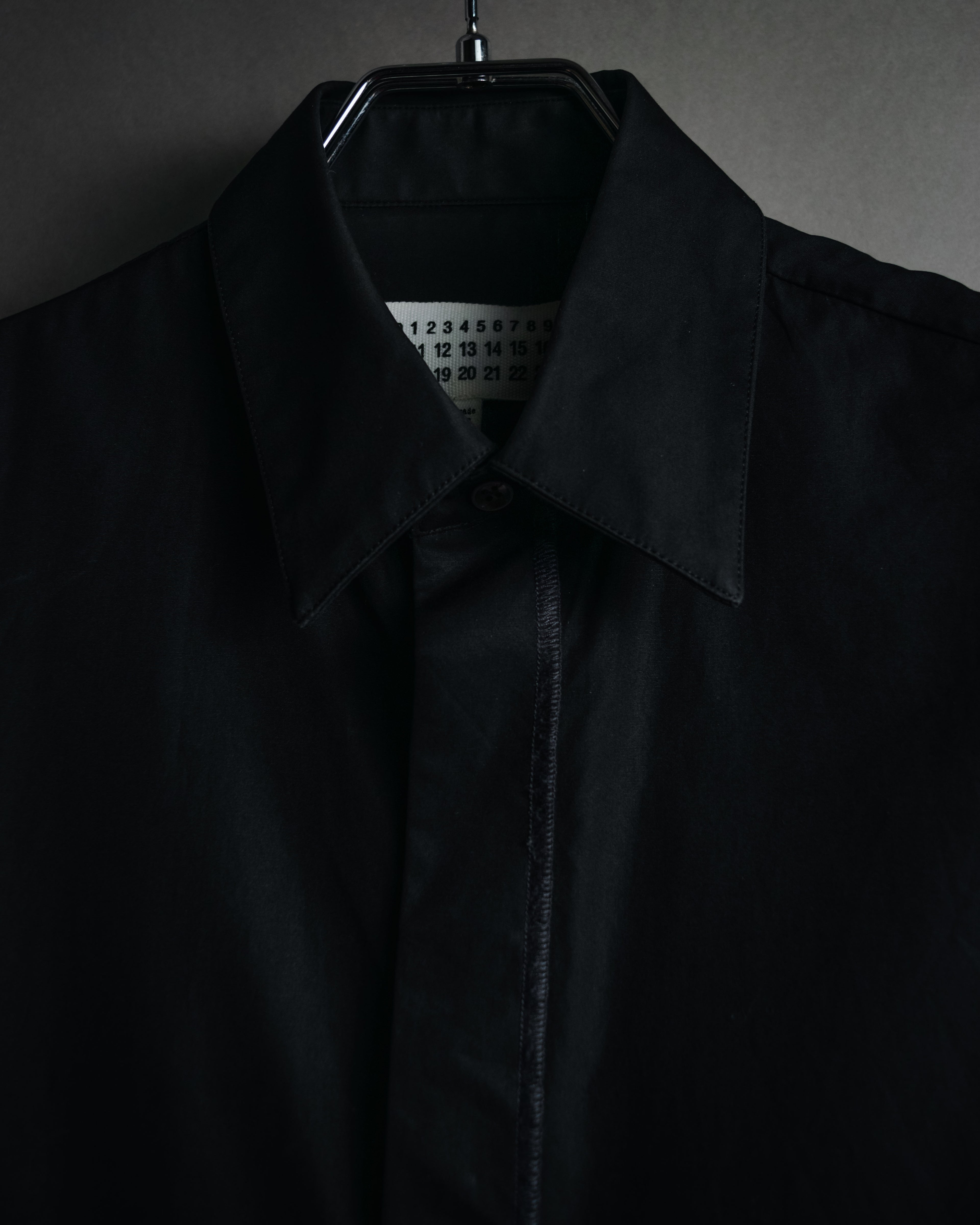 "Maison Margiela" 2017SS minimal fly-front shirt