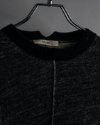 "CELINE" Inside-out stitching design knit pullover