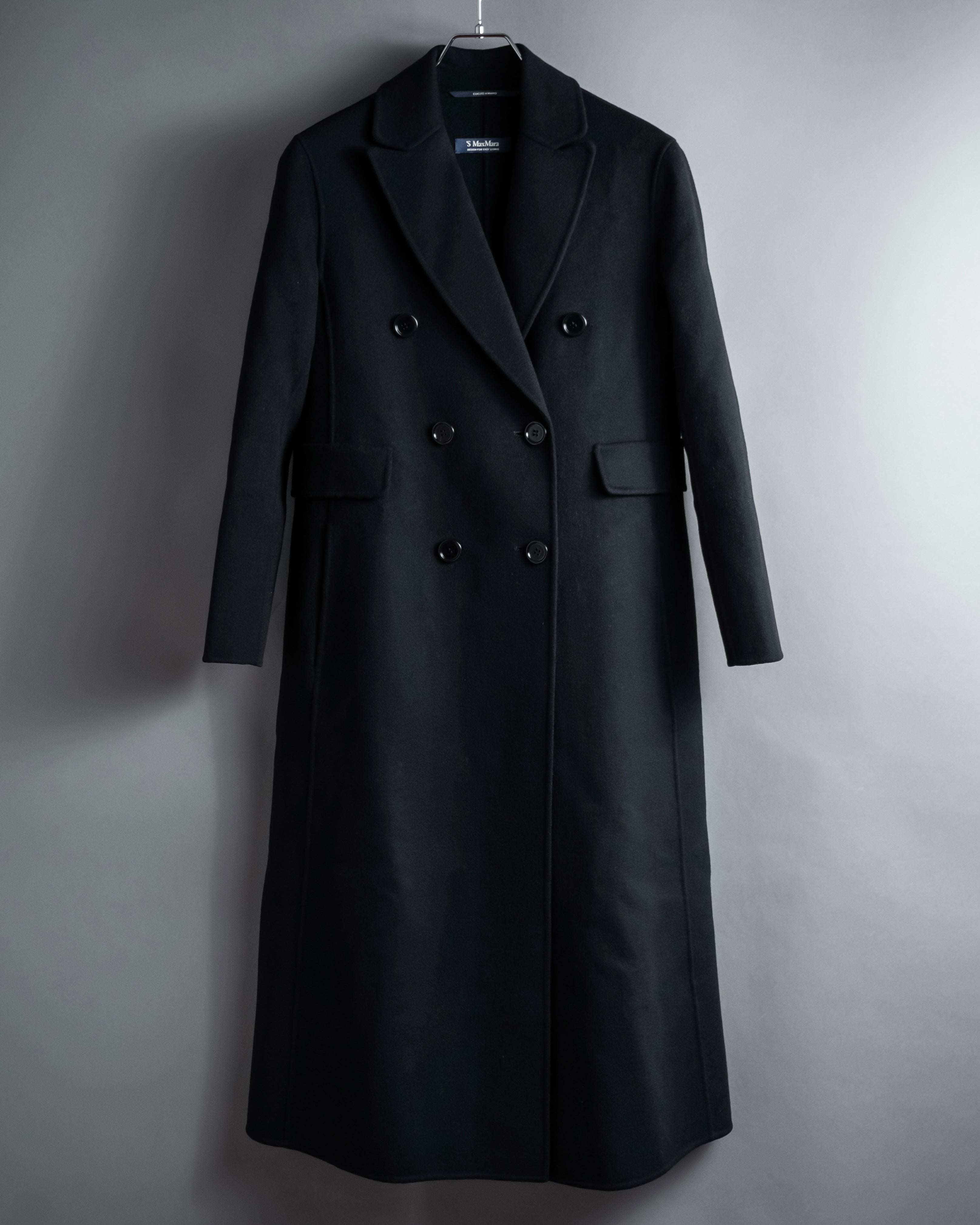 "S Max Mara" 21AW Structured double-breasted long chester coat