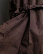 "CHRISTIAN DIOR MONSIEUR"
 Dark brown oversized trench coat