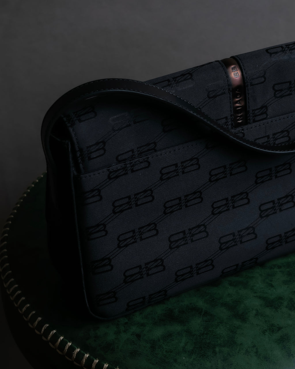 "BALENCIAGA" BB monogram jacquard shoulder bag