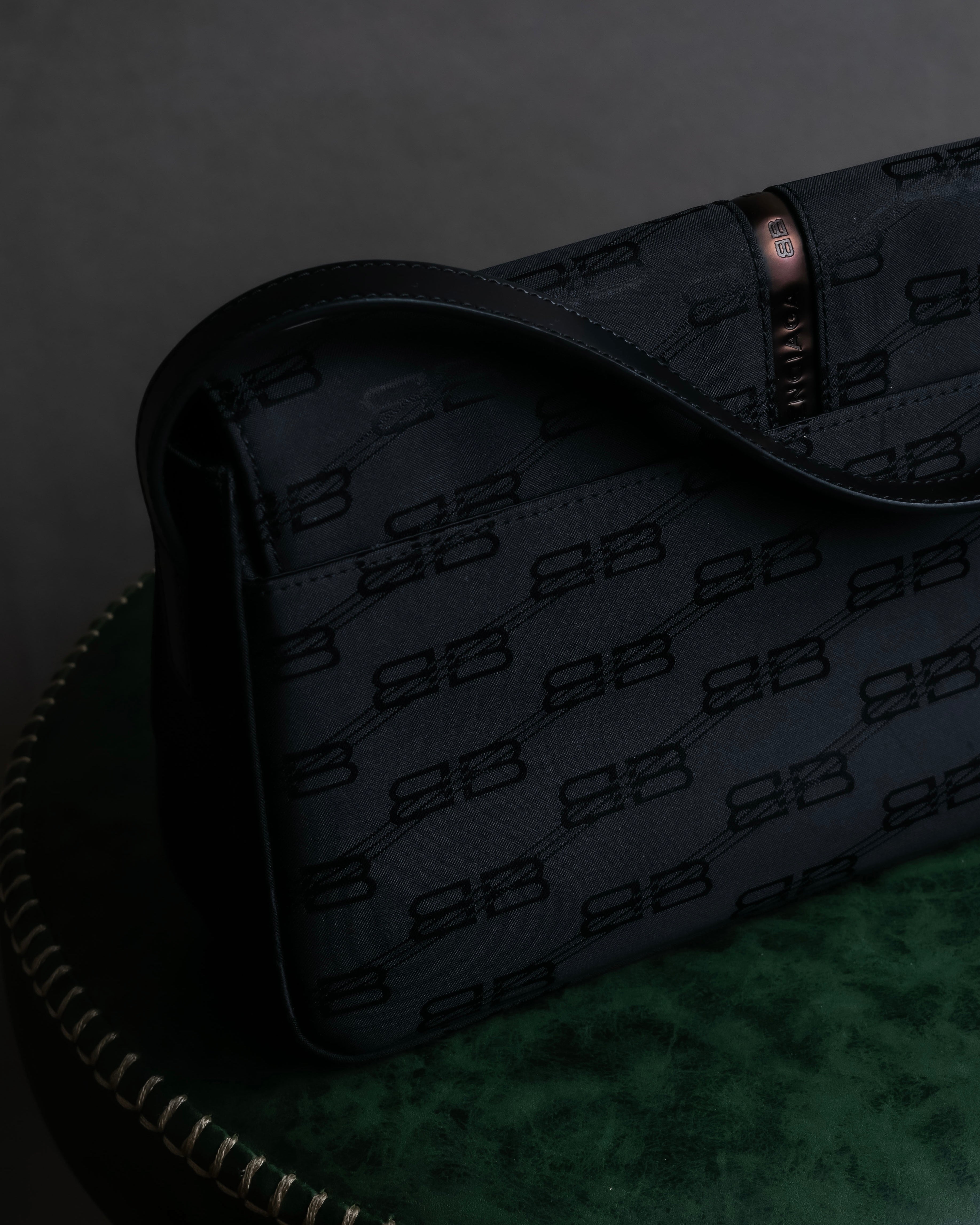 "BALENCIAGA" BB monogram jacquard shoulder bag